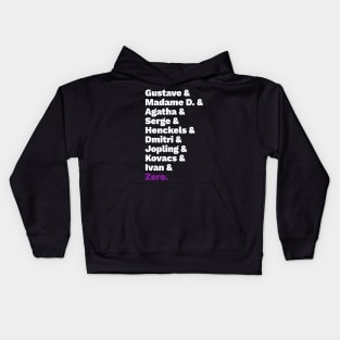 Grand Budapest List Kids Hoodie